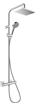 - Hansgrohe Vernis Shape Zestaw prysznicowy 230 1jet z baterią termostatyczną - zestaw projektowy (2 szt.) chrom 26287000 - 26287000 - Łazienki Szydłowski