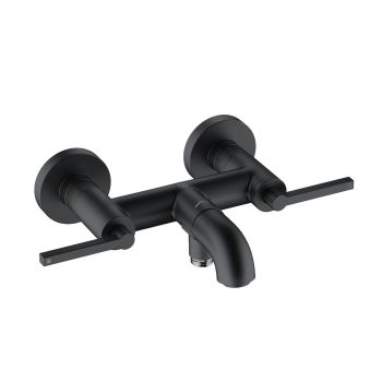 - KLUDI NOVA FONTE bateria wannowo-natryskowa czarny mat 205403915 - 205403915 - Łazienki Szydłowski