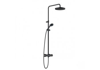 - KLUDI LOGO DUAL SHOWER SYSTEM z termostatem czarny mat 680823900 - 6808239-00 - Łazienki Szydłowski