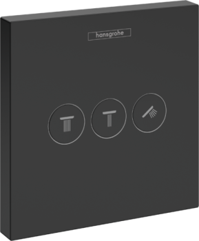 - HANSGROHE ShowerSelect Zawór odcinający do 3 odbiorników czarny mat 15764670 - 15764670 - Łazienki Szydłowski