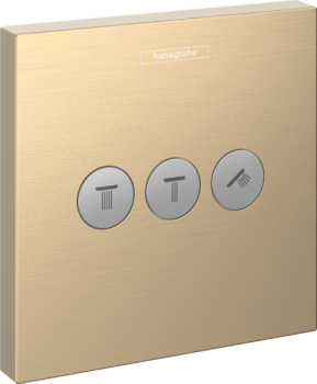  - HANSGROHE ShowerSelect Zawór odcinający do 3 odbiorników brąz szczotkowany 15764140 - 15764140 - Łazienki Szydłowski
