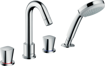 - HANSGROHE Logis 4-otworowa bateria na brzeg wanny, element zewnętrzny chrom 71314000 - 71314000 - Łazienki Szydłowski