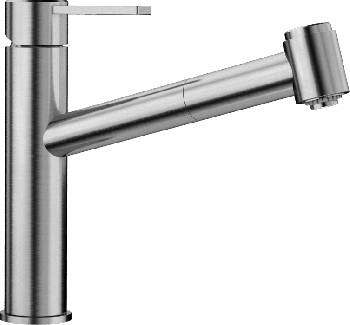  - BLANCO ALTA AMBIS-S bateria kuchenna z wyciąganą wylewką stal szlachetna szczotkowana 523119 - 523119 - Łazienki Szydłowski