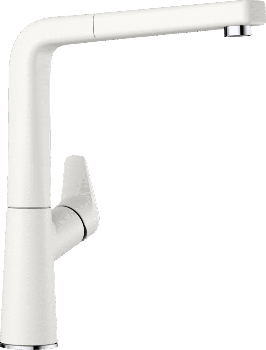  - BLANCO AVONA-S bateria kuchenna z wyciąganą wylewką biały 521280 - 521280 - Łazienki Szydłowski