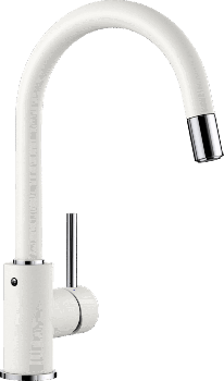  - BLANCO MIDA-S bateria kuchenna z wyciąganą wylewką biały 521457 - 521457 - Łazienki Szydłowski