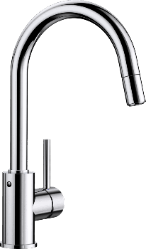  - BLANCO MIDA S bateria kuchenna z wyciąganą wylewką, chrom 521454 - 521454 - Łazienki Szydłowski