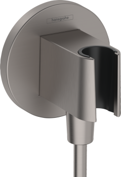  - HANSGROHE FixFit S Przyłącze węża z uchwytem prysznicowym czarny chrom szczotkowany 26888340 - 26888340 - Łazienki Szydłowski