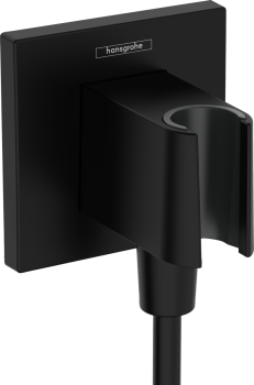  - HANSGROHE FixFit E Przyłącze węża z uchwytem prysznicowym czarny mat 26889670 - 26889670 - Łazienki Szydłowski