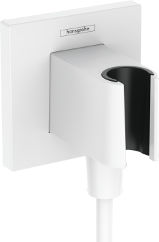  - HANSGROHE FixFit E Przyłącze węża z uchwytem prysznicowym biały mat 26889700 - 26889700 - Łazienki Szydłowski