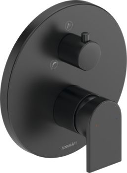 - DURAVIT Tulum bateria wannowa czarny mat TU5210012046 - TU5210012046 - Łazienki Szydłowski