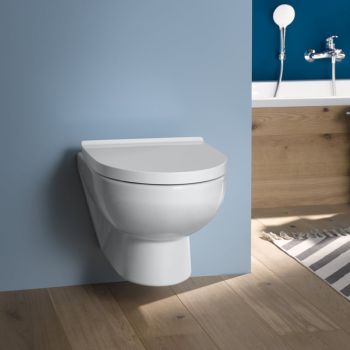  - DURAVIT DuraStyle Basic Zestaw WC wiszący 36,5 x 48 cm Rimless biały połysk 45750900A1 - 45750900A1 - Łazienki Szydłowski