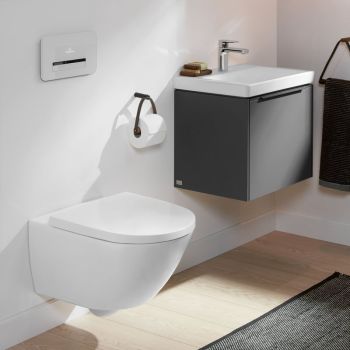 - Villeroy&Boch Subway 3.0 Miska WC wiszące Stone White biały mat CeramicPlus 4670T0RW - 4670T0RW - Łazienki Szydłowski