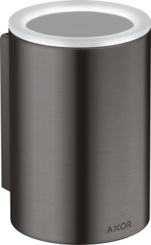 - HANSGROHE AXOR Universal Circular Kubek do mycia zębów czarny chrom szczotkowany 42804340 - 42804340 - Łazienki Szydłowski
