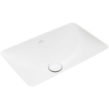 - Villeroy&Boch Loop&Friends Umywalka podblatowa z przelewem 61,5 x 38 cm biała 4A580001 - 4A580001 - Łazienki Szydłowski