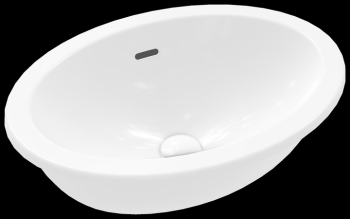 - Villeroy&Boch Loop&Friends Umywalka podblatowa z przelewem 48,5 x 32,5 cm biała z powłoka ceramicplus 4A5400R1 - 4A5400R1 - Łazienki Szydłowski