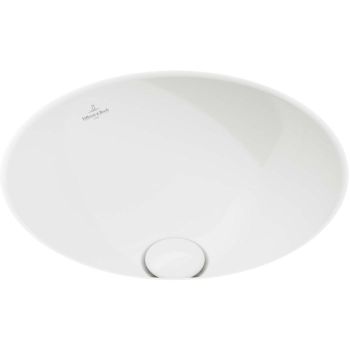 - Villeroy&Boch Loop&Friends Umywalka podblatowa z przelewem 38 x 38 cm biała z powłoką ceramicplus 4A5200R1 - 4A5200R1 - Łazienki Szydłowski