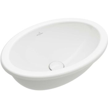 - Villeroy&Boch Loop&Friends wpuszczana w blat z przelewem 57 x 41 cm biała z powłoka ceramicplus 4A6200R1 - 4A6200R1 - Łazienki Szydłowski