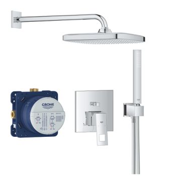  - GROHE-Eurocube zestaw prysznicowy z deszczownicą chrom 25239000 - 25239000 - Łazienki Szydłowski