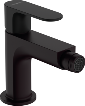 - HANSGROHE Rebris S, bateria bidetowa z kompletem odpływowym czarny mat 72210670 - 72210670 - Łazienki Szydłowski