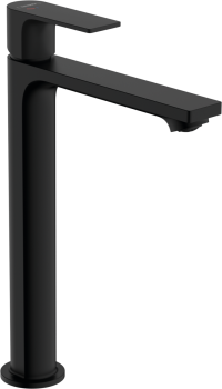 - HANSGROHE Rebris E bateria umywalkowa z kompletem odpływowym czarny mat 72581670 - 72581670 - Łazienki Szydłowski