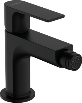 - HANSGROHE Rebris E bateria bidetowa z kompletem odpływowym czarny mat 72211670 - 72211670 - Łazienki Szydłowski