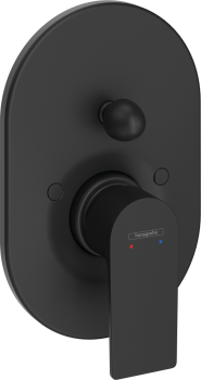 - HANSGROHE Rebris E bateria wannowo-prysznicowa czarny mat 72459670 - 72459670 - Łazienki Szydłowski