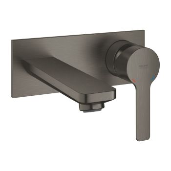 - GROHE-Lineare 2-otworowa bateria umywalkowa, wysięg wylewki 14,9 cm kolor brushed hard graphite 19409AL1 - 19409AL1 - Łazienki Szydłowski