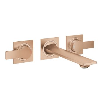 - GROHE- Allure Trzyotworowa bateria umywalkowa 208 mm brushed warm sunset 20193DL2 - 20193DL2 - Łazienki Szydłowski