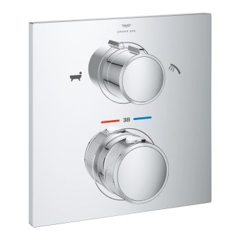  - GROHE-Allure Baterie termostatyczna do obsługi dwóch wyjść wody chrom 19446002 - 19446002 - Łazienki Szydłowski