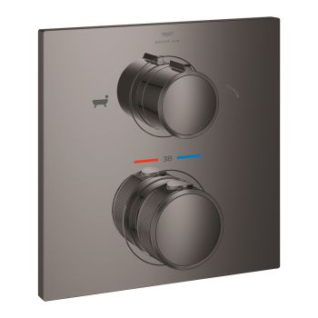  - GROHE-Allure Baterie termostatyczna do obsługi dwóch wyjść wody grafit 19446A02 - 19446A02 - Łazienki Szydłowski