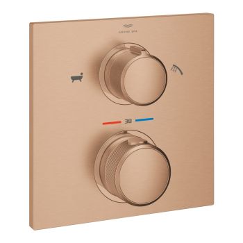 - GROHE-Allure Baterie termostatyczna do obsługi dwóch wyjść wody brushed warm sunset 19446DL2 - 19446DL2 - Łazienki Szydłowski
