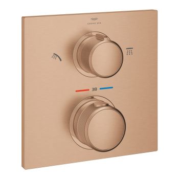 - GROHE-Allure Baterie termostatyczna do obsługi dwóch wyjść wody brushed warm sunset 29181DL2 - 29181DL2 - Łazienki Szydłowski