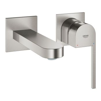 - GROHE-Plus 2-otworowa bateria umywalkowa rozmiar M, wysięg wylewki 14,7 cm stal nierdzewna 29303DC3 - 29303DC3 - Łazienki Szydłowski