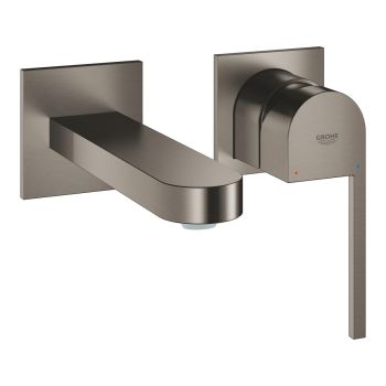- GROHE-Plus 2-otworowa bateria umywalkowa rozmiar M, wysięg wylewki 14,7 cm brushed hard graphite 29303AL3 - 29303AL3 - Łazienki Szydłowski