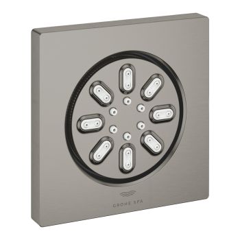 - GROHE- Rainshower AQUA Prysznic boczny kwadratowy, 2 strumienie grafit szczotkowany 26802AL0 - 26802AL0 - Łazienki Szydłowski