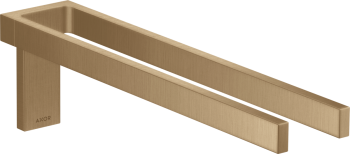 - AXOR Universal Rectangular Podwójny wieszak na ręcznik brąz szczotkowany 42622140 - 42622140 - Łazienki Szydłowski