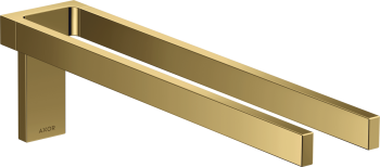  - AXOR Universal Rectangular Podwójny wieszak na ręcznik złoty optyczny polerowany 42622990 - 42622990 - Łazienki Szydłowski