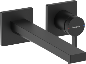 - HANSGROHE Tecturis E bateria umywalkowa ścienna, z wylewką 22,5 cm kolor czarny mat 73051670 - 73051670 - Łazienki Szydłowski