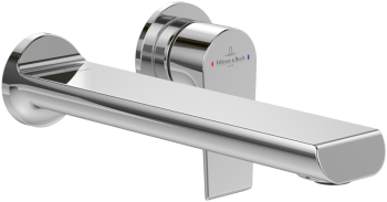 - Villeroy&Boch Liberty bateria umywalkowa ścienna, 22 cm chrom TVW10700800161 - TVW10700800161 - Łazienki Szydłowski