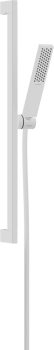 - HANSGROHE Pulsify E Zestaw prysznicowy 100 1jet EcoSmart z drążkiem 65 cm biały mat  24370700 - 24370700 - Łazienki Szydłowski