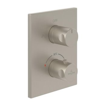  - Villeroy&Boch Universal Taps & Fittings bateria podtynkowa termostat, element zewnętrzny nikiel szczotkowany - TVD00065300064 - Łazienki Szydłowski