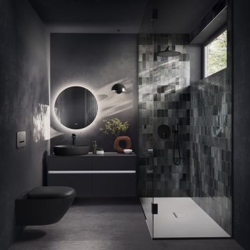  - Villeroy&Boch Antao miska WC wisząca bez kołnierza 37 x 56 cm pure black 4674T0R7 - ostatnia sztuka - 4674T0R7 - Łazienki Szydłowski