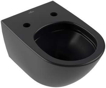 - Villeroy&Boch Antao miska WC wisząca bez kołnierza 37 x 56 cm pure black 4674T0R7 - ostatnia sztuka - 4674T0R7 - Łazienki Szydłowski