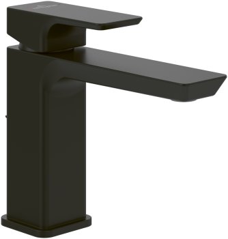 - Villeroy&Boch Subway 3.0 bateria umywalkowa z zestawem odpływowym, czarny mat TVW112002000K5 - TVW112002000K5 - Łazienki Szydłowski