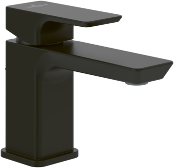 - Villeroy&Boch Subway 3.0 mała bateria umywalkowa z zestawem odpływowym, czarny mat TVW112001000K5 - TVW112001000K5 - Łazienki Szydłowski
