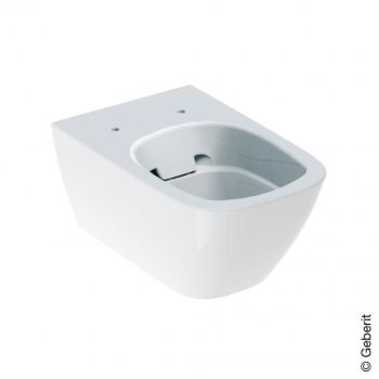 - GEBERIT SMYLE Square miska WC wisząca lejowa biały połysk z powłoką keratect 500208018 - 500.208.01.8 - Łazienki Szydłowski