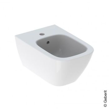 - GEBERIT SMYLE Square bidet wiszący biały połysk z powłoką keratec 500209018 - 500.209.01.8 - Łazienki Szydłowski