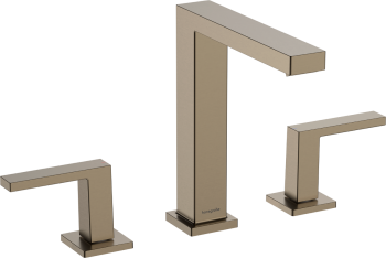 - HANSGROHE Tecturis E 3-otworowa bateria umywalkowa 150 z kompletem odpływowym Push-Open kolor brąz szczotkowany 73030140 - 73030140 - Łazienki Szydłowski