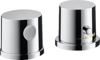  - AXOR UNO 2-otworowa bateria termostatyczna wannowa chrom 38480000 - 38480000 - Łazienki Szydłowski