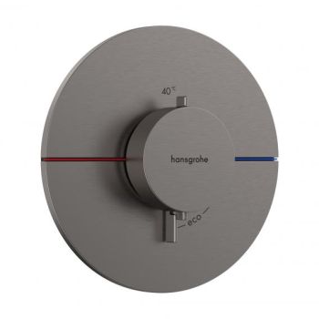 - HANSGROHE ShowerSelect Comfort S Bateria termostatyczna, Czarny Chrom Szczotkowany 15559340 - 15559340 - Łazienki Szydłowski